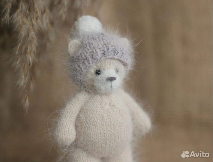 Мастер-класс «Мишутка в шапочке» (вязание спицами)