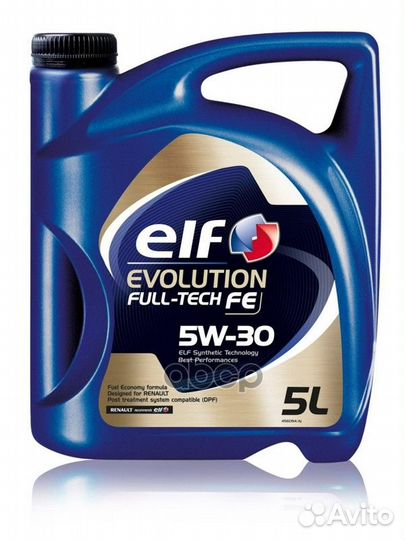 Масло 5W30 Evolution full-tech FE 5L ELF