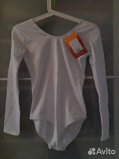 Купальник гимнастический белый