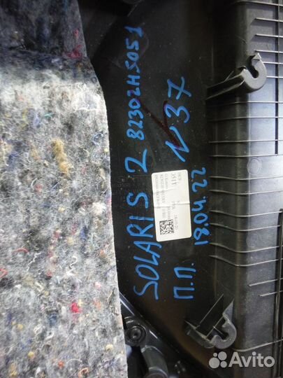 Обшивка двери передней правой №37 hyundai Solaris