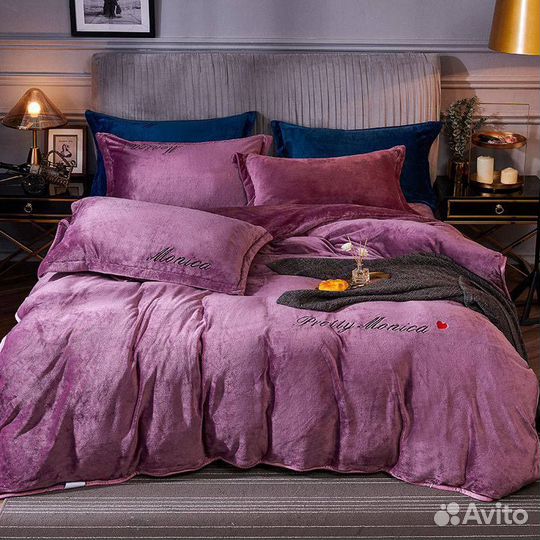 Велюровые комплекты постельного белья