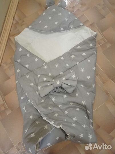 Конверт одеяло на выписку осень