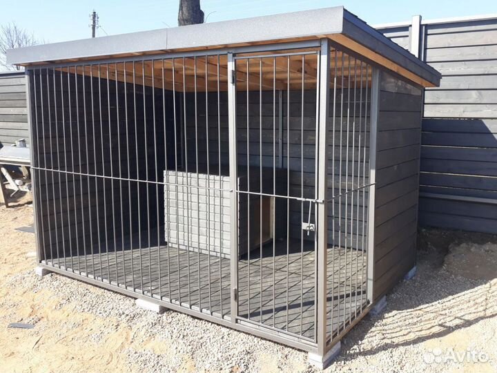 Вольер для собак с утепленной будкой Казань