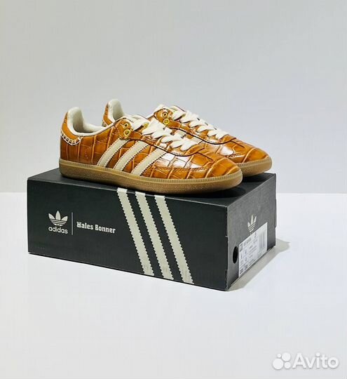 Wales Bonner x adidas Samba OG Croc Night Brown