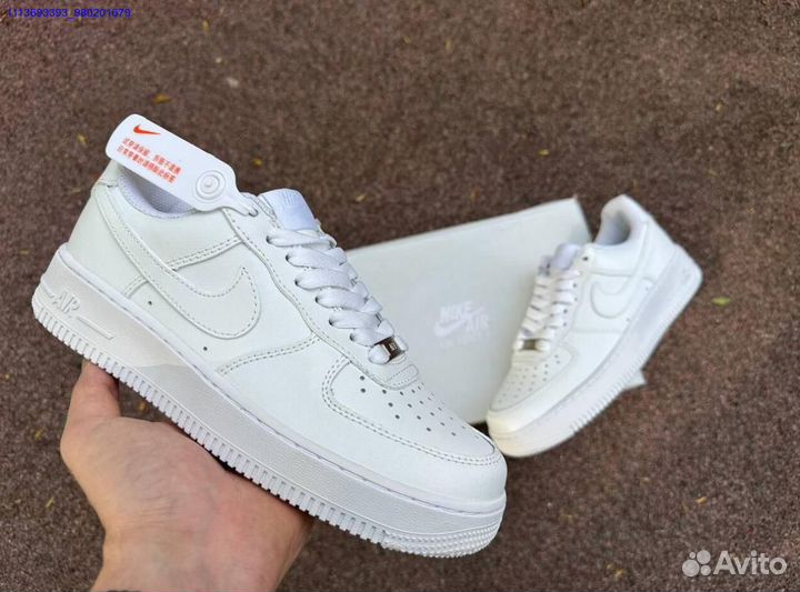 Nike AIR force 1 LOW белые унисекс хит 2024