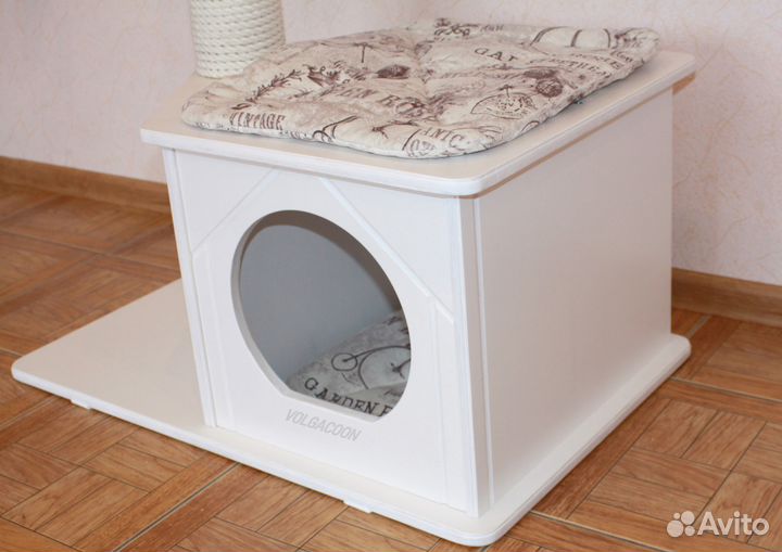 Белая когтеточка для котиков и кошек