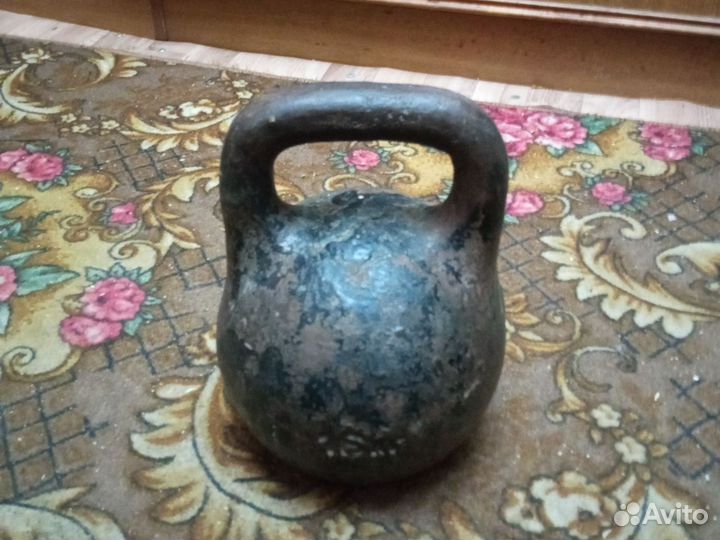Гиря 16 кг, СССР, бу