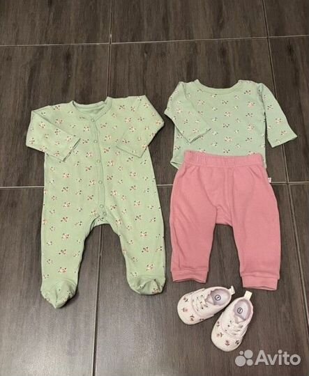 Вещи пакетом на девочку 62-68