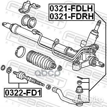 Тяга рулевая 0322FD1 Febest