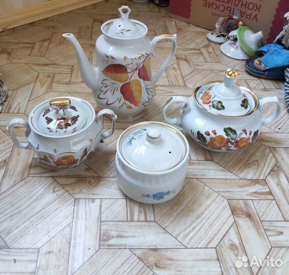 Штоф Чайники Молочники Сахарницы Тарелки Посуда