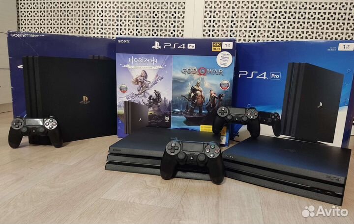Sony Playstation 4 pro 1tb + 31 игр Gta V