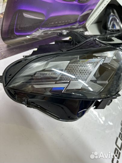 Фара правая на BMW g05 г05 рестайлинг black LED