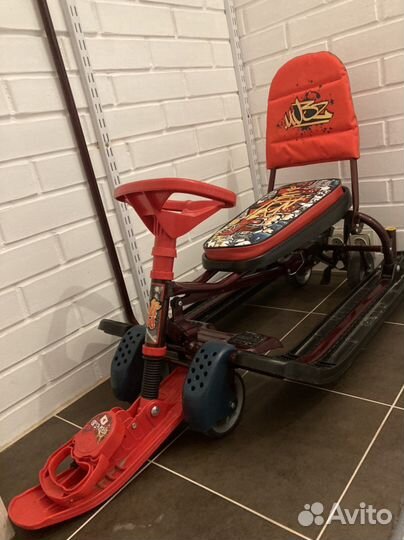 Снегокат Тимка Спорт 6 с колесами