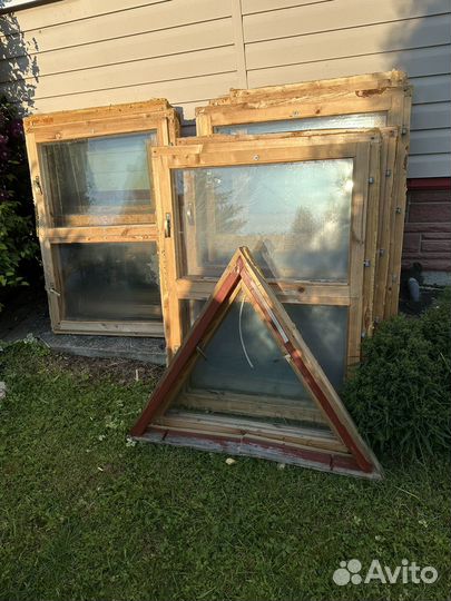 Окна деревянные бу. Самовывоз, Чеховский р-н, мо