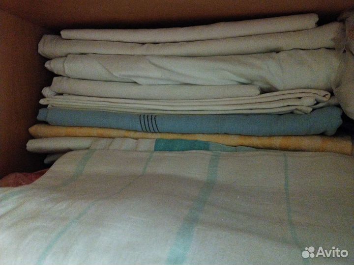 Постельное бельё, махровая простынь