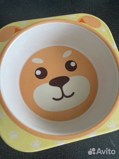 Набор детской посуды из бамбука