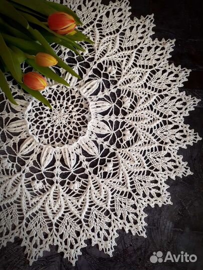 Салфетка кружевная интерьерная