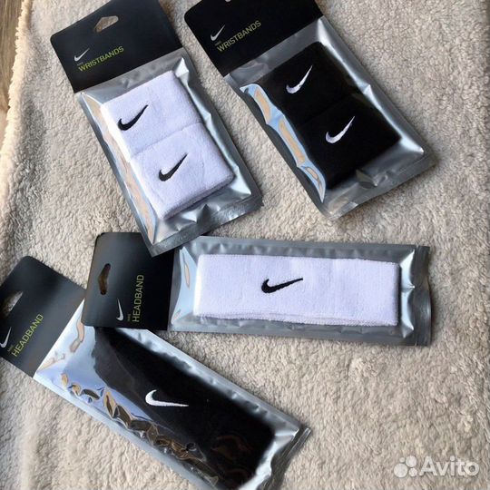 Повязка на голову nike headband swoosh черная