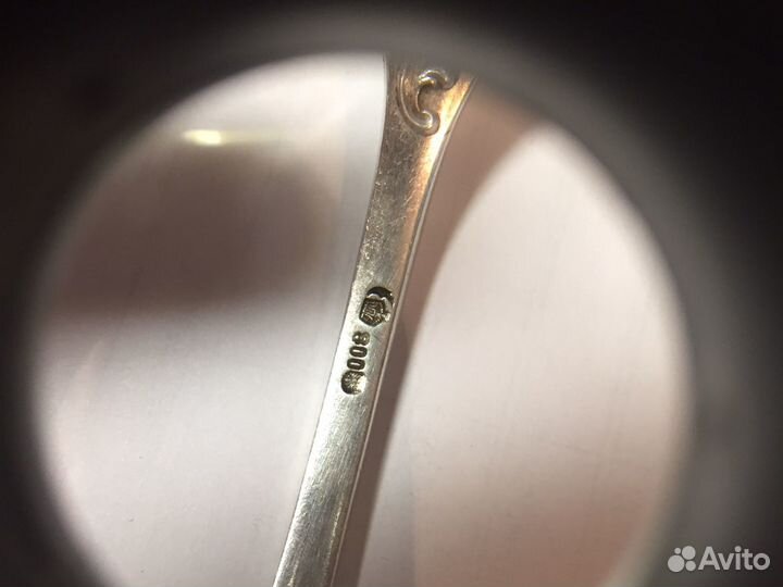 Ложка и вилка 19 век серебро германия
