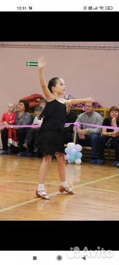 Платье для девочки для спортивно бальных танцев