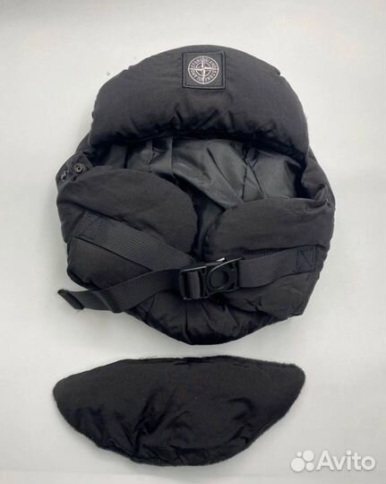 Шапка ушанка stone island