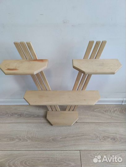 Полка икея IKEA для цветов настенная береза