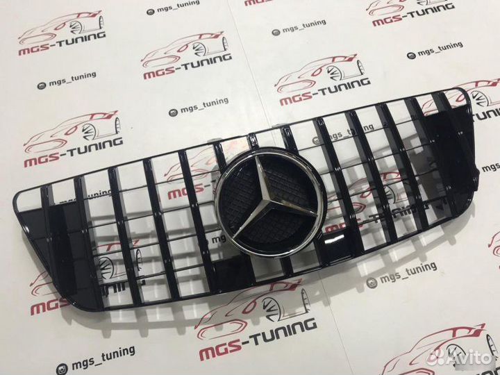 Решетка ML-Class w164 GT Хром звезда Black