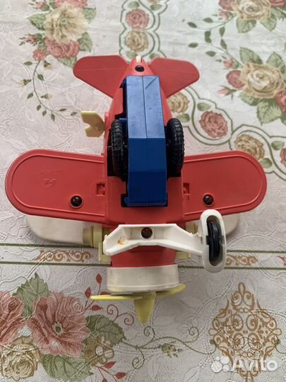 Заводная игрушка СССР самолет- биплан
