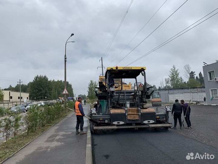 Асфальтирование площадок и тротуаров