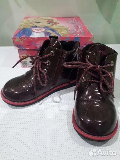 Ботинки демисезонные для девочки 27 размер б/у