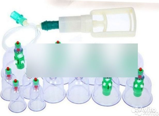 Массажные вакуумные банки 12 штук