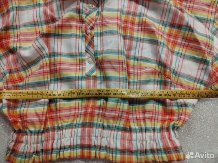 Рубашка - блузка укороченная