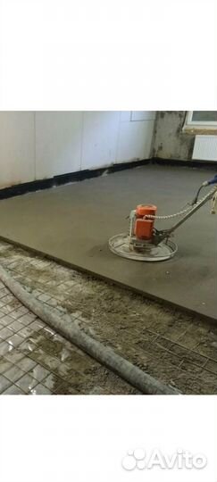 Полусухая стяжка пола за 1 день