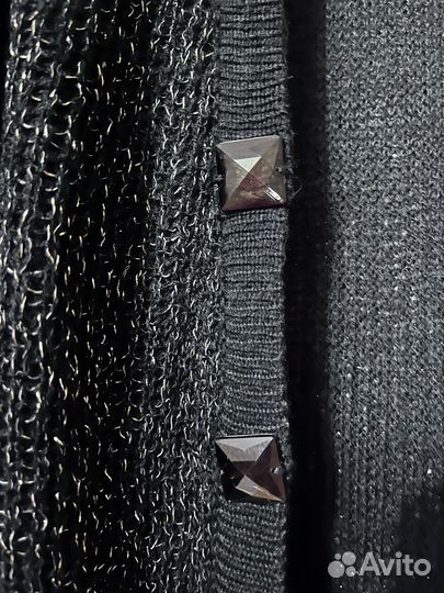 Кардиган трикотаж новый 46 р длинный