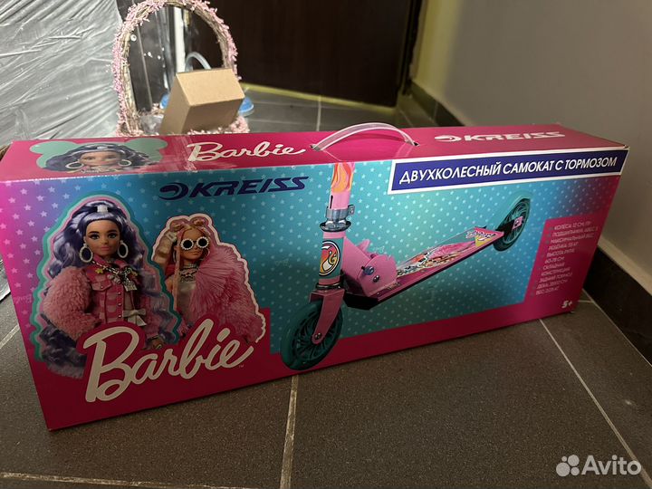 Самокат Barbie двухколесный