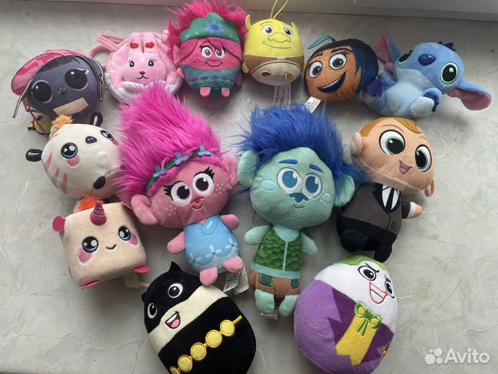 Мягкая игрушка в ассортименте (сквиши, тролли)
