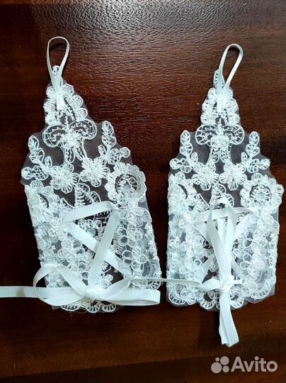 Перчатки Митенки детские белые