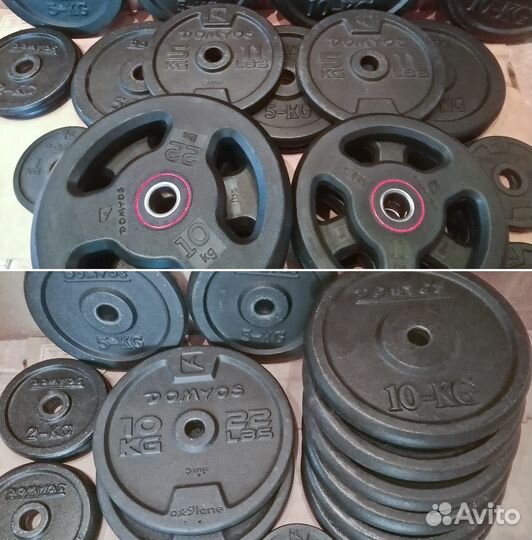 Блины 20,15,10,5 кг и др для штанги, гантели