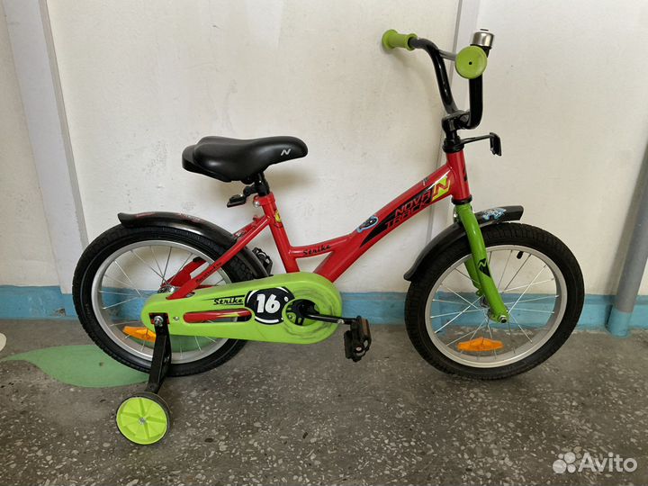 Детский велосипед Novatrack Strike, колеса 16