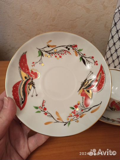 Чайная пара лфз бабочки