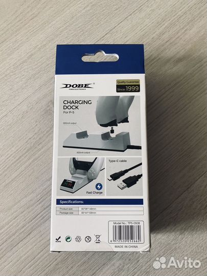 Зарядная станция ps5 для 2х геймпадов новая