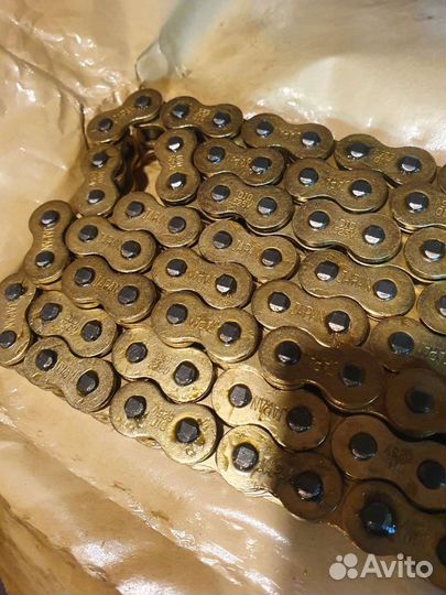 Цепь для мотоцикла 520 525 530 did золотая