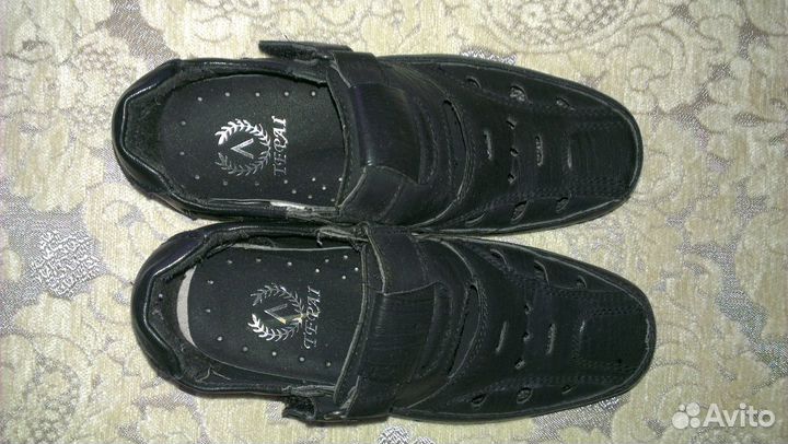 Ботинки кожаные мальчику 25разм