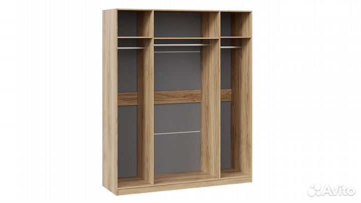 Шкаф комбинированный с 2 глухими и 2 зеркальными д