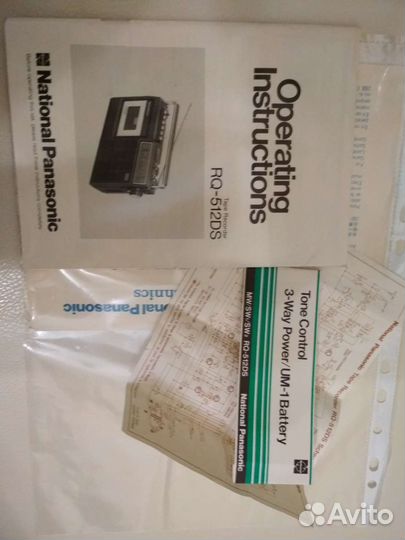 Магнитола National Panasonic rq-512ds