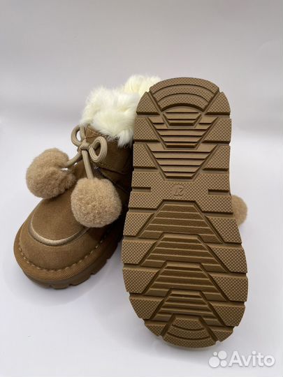 Угги зимние для девочки натуральная замша