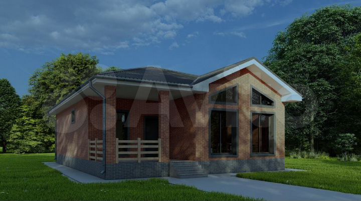 Дом 110 м² на участке 6,5 сот.