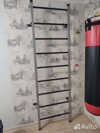 Шведская стенка с турником без каната и колец бу