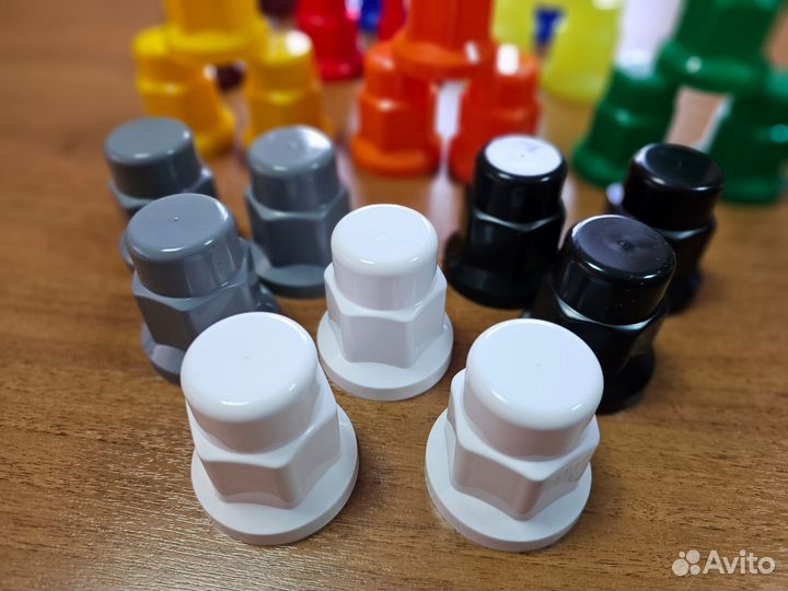 На гайки колеса 100 шт Колпачки 33 мм Высокие