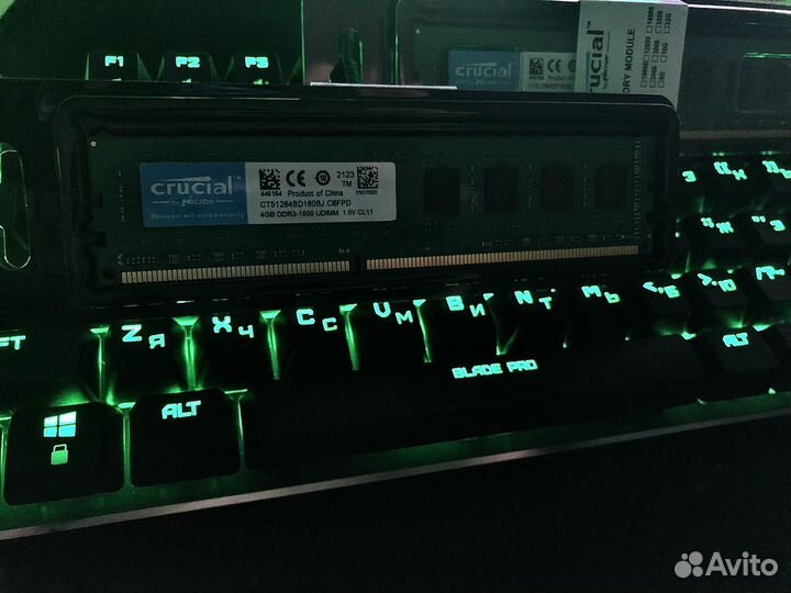 Оперативная память crucial ddr3 4 gb 1600